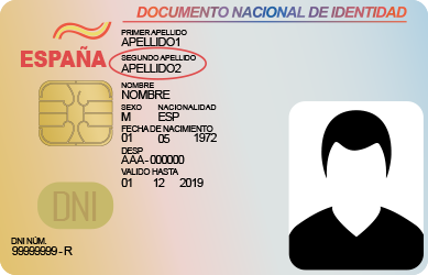 Introduce tu nombre y apellidos exactamente tal y como figuran en tu documento de identidad