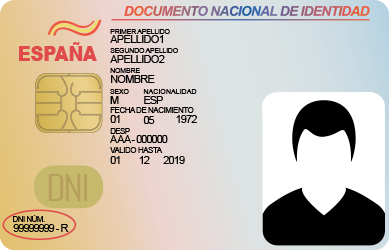 Escribe el DNI tu document de Identidad, utilizando el formato 99999999R